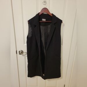 Oasis Black Textured Vest